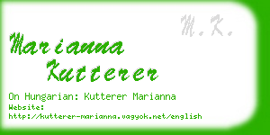 marianna kutterer business card